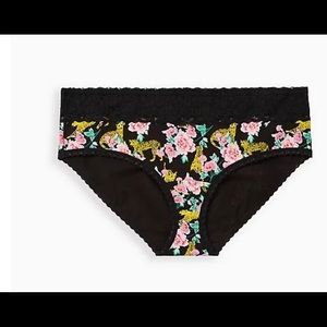 Torrid Cheetah Black Lace Panty 4 XL NWTS